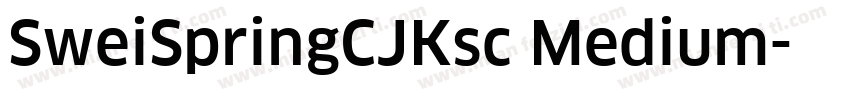 SweiSpringCJKsc Medium字体转换